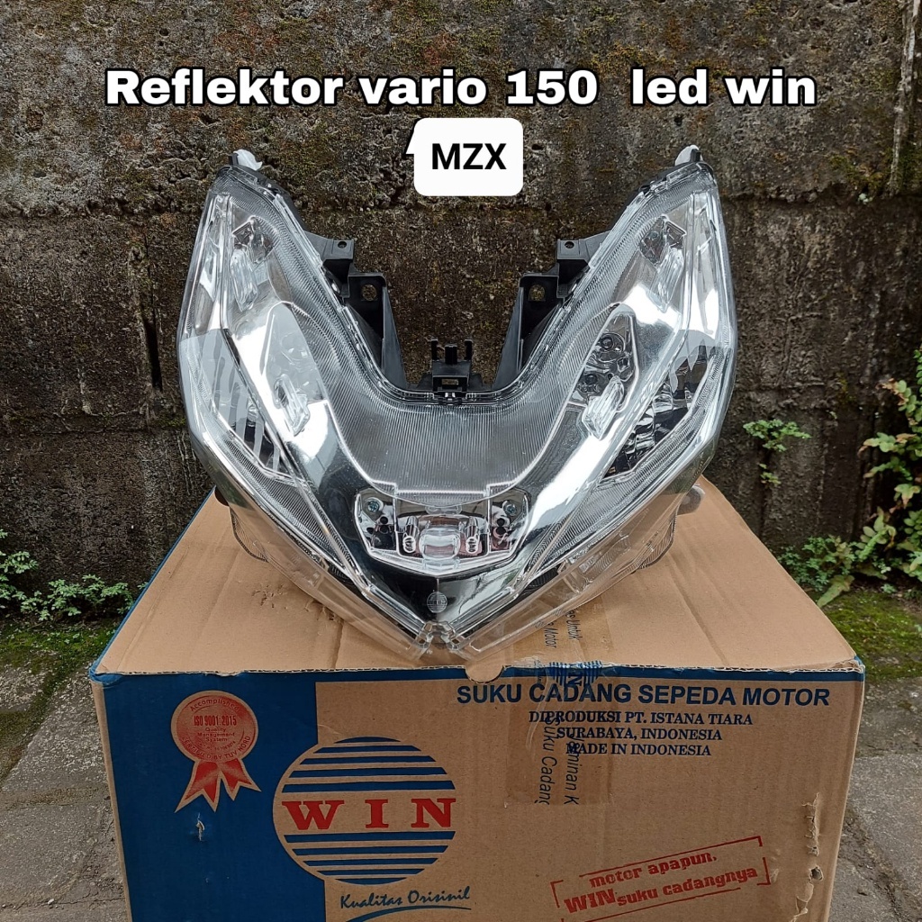 REFLEKTOR LAMPU DEPAN VARIO 125/150 LED LAMA 2015-2017 MERK WIN || REFLEKTOR LAMPU DEPAN VARIO LED L
