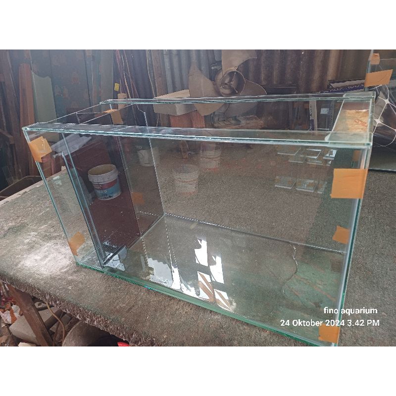 aquarium kaca 60x30x40 filter samping
