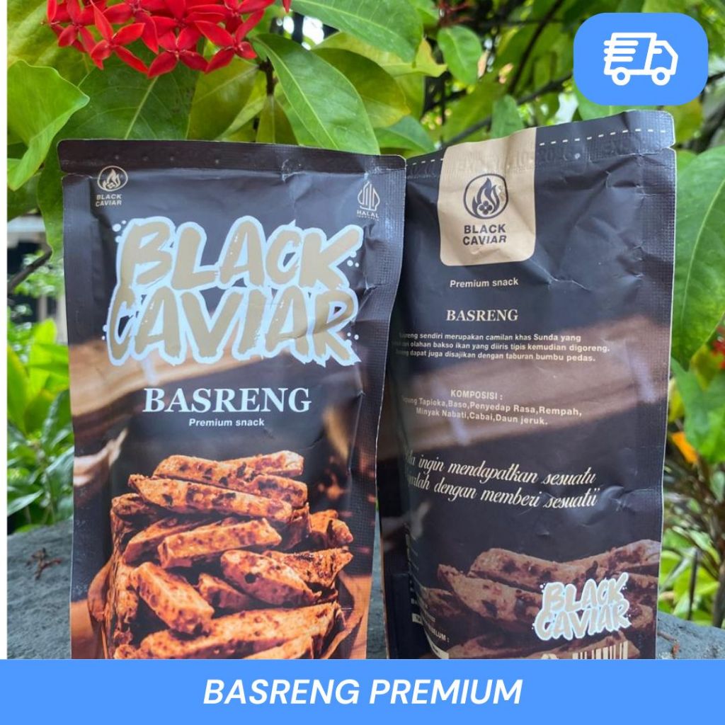 

Basreng Black Caviar Yogyakarta - Basreng Original & Pedas - Kemasan 100 Gram - Baso Goreng