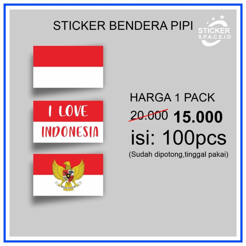 

STICKER BENDERA PIPI MERAH PUTIH KEMERDEKAAN