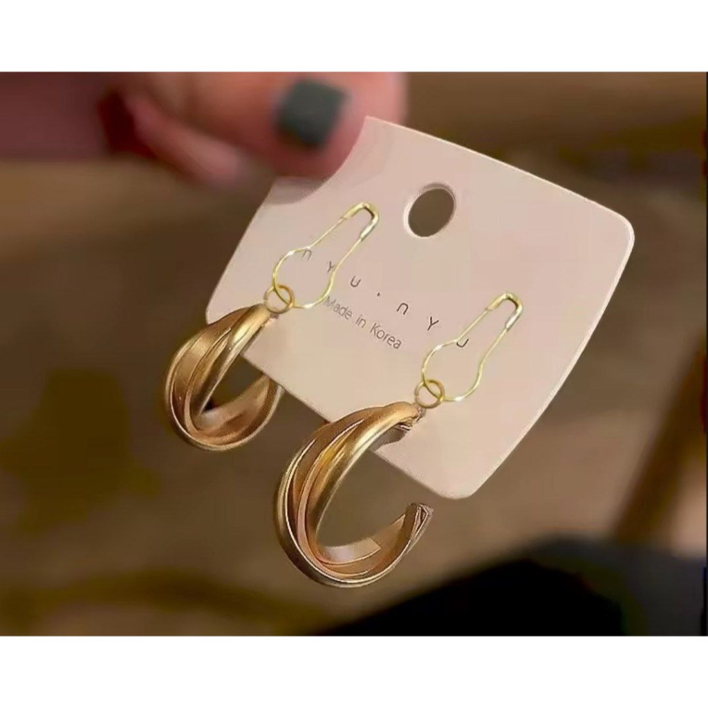 1168  - anting hijab bulat tebal anting jilbab anting hijab