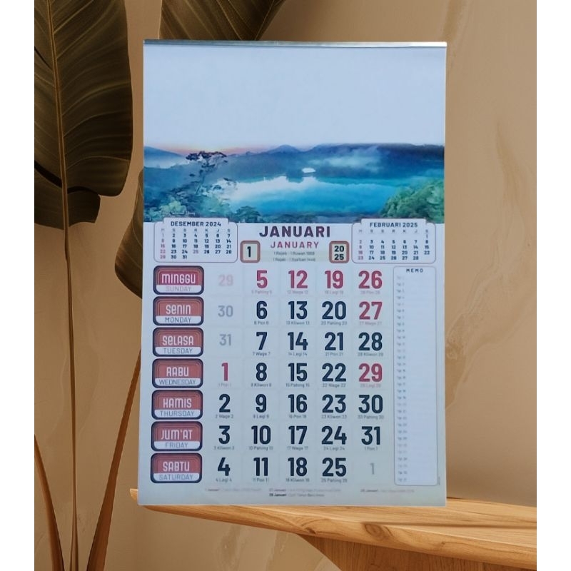 

kalender kerja warna medium tahun 2025