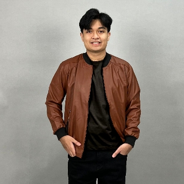 best deals jaket kulit pria jaket motor tebal waterproof jaket touring hitam zipper m - xxl