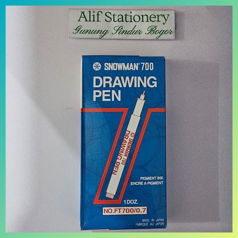 

Pulpen Pena Snowman Drawing Pigment Pen 0.7 (12 pcs)