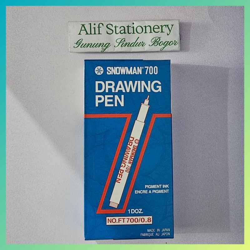 

Pulpen Pena Snowman Drawing Pigment Pen 0.8 (12 pcs)