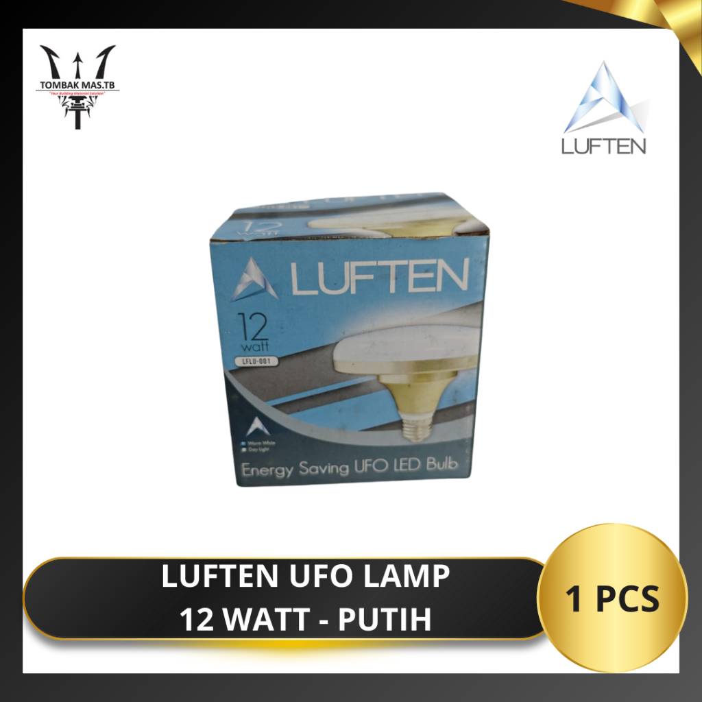 Bohlam Lampu UFO Luften 12 Watt - Putih (1 pcs)