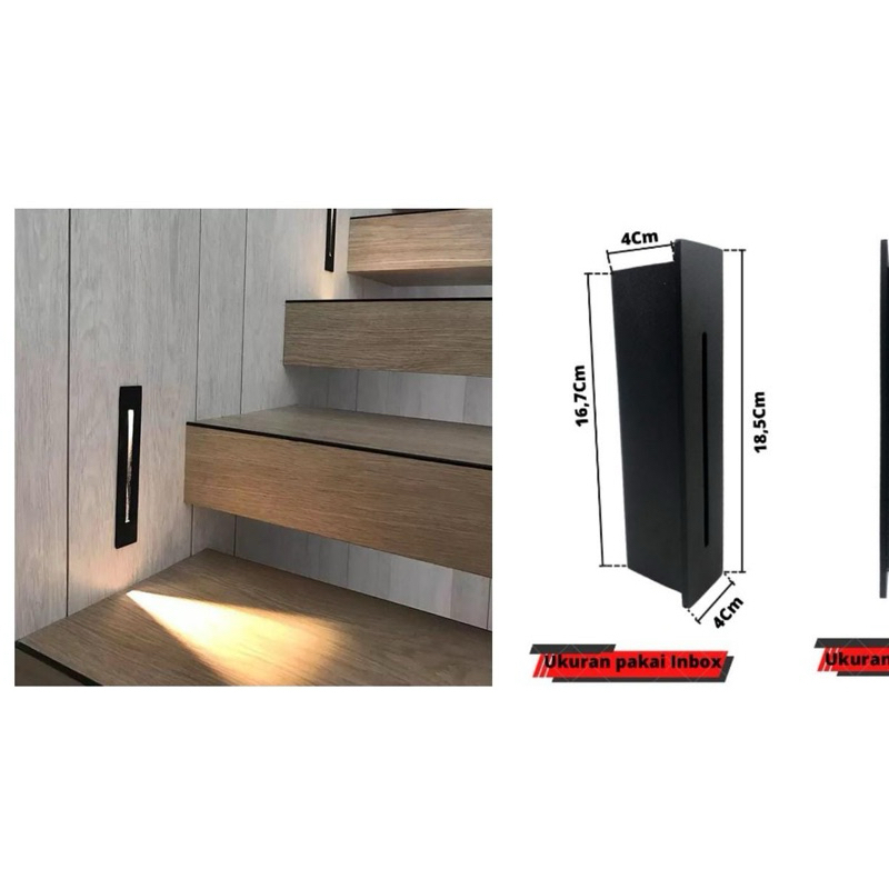 Lampu Dinding Tanam  Lampu Tangga Tanam