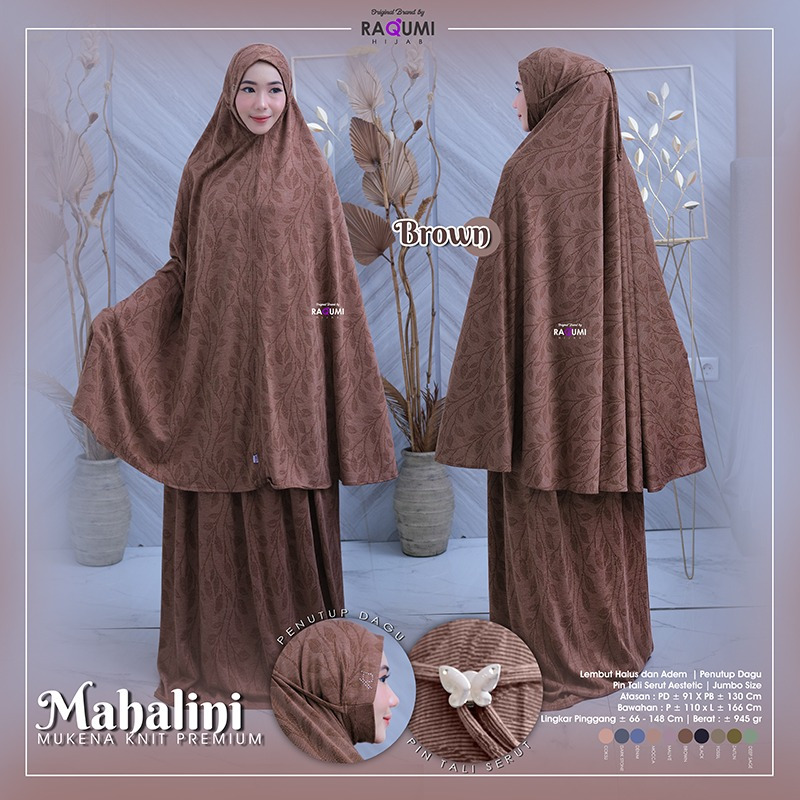 MUKENA MAHALINI KNIT PREMIUM, BAHAN KNIT PREMIUM TEXTURE LEMBUT HALUS DAN ADEM, MUKENA DEWASA JUMBO,
