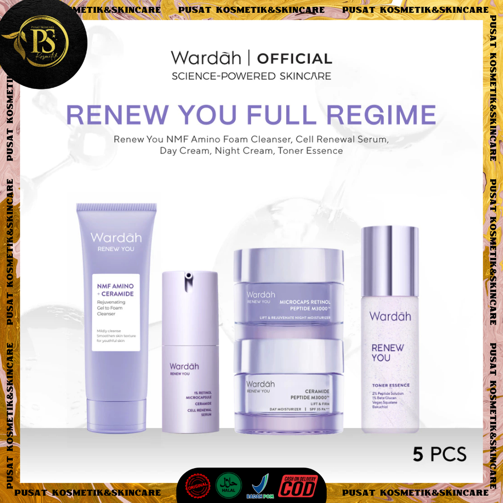 Paket Lengkap Wardah Renew You Anti Aging Series