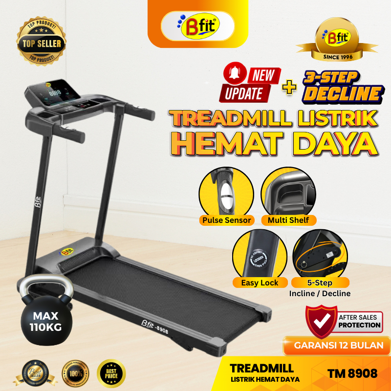 BFIT 8908 Motorized Treadmill Listrik Multifungsi