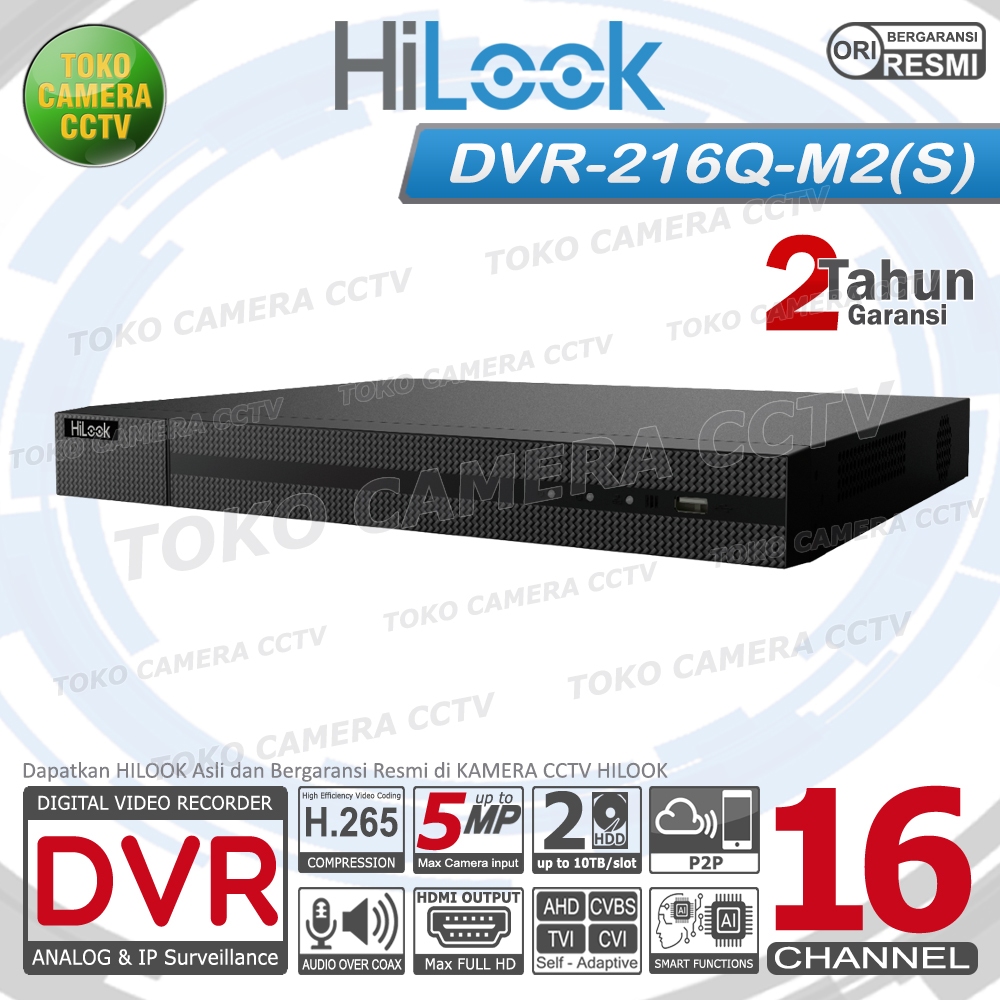 DVR RECORDER CCTV HILOOK 16 CHANNEL CCTV HILOOK 16CH 4MP