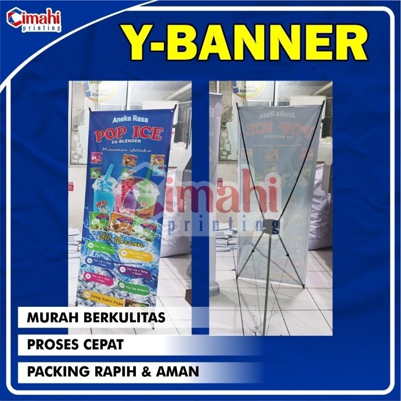 Y-BANNER | BANNER STAND SIZE 60 X 160 CM ALUMINIUM