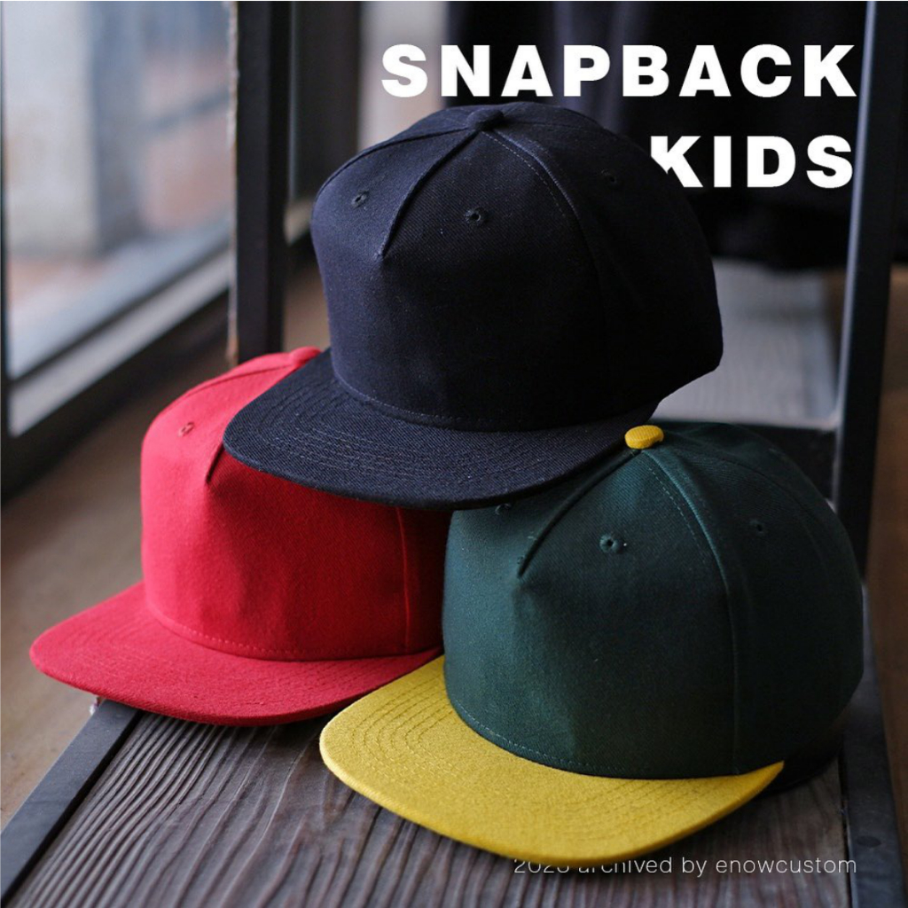 Enow - Snapback Kids Custom Sablon & Bordir