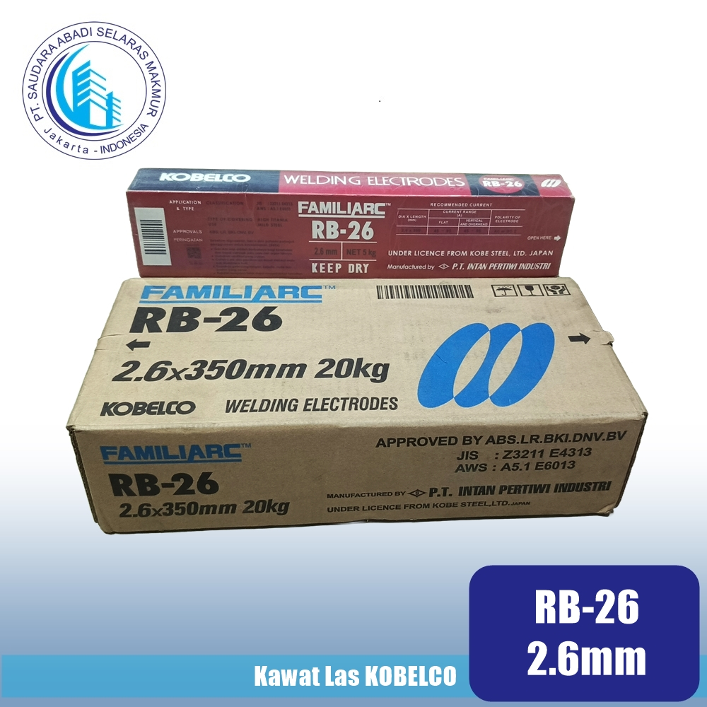 kawat las kobelco rb26 | rb-26 | familiarc