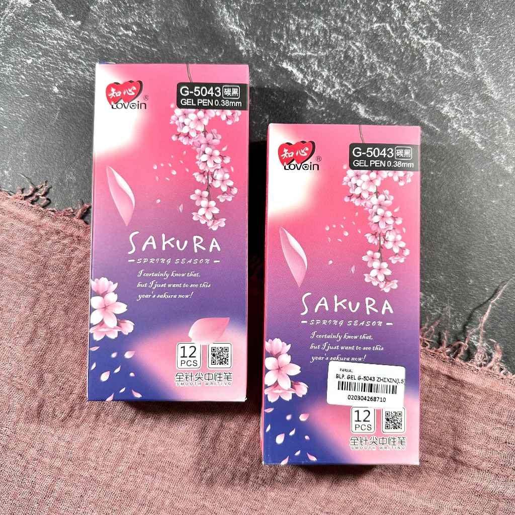 

(PAK) Pulpen Gel Zhi Xin G-5043 / Pulpen Gel Zhi Xin 0.38 mm / Bolpoin Gel Lucu