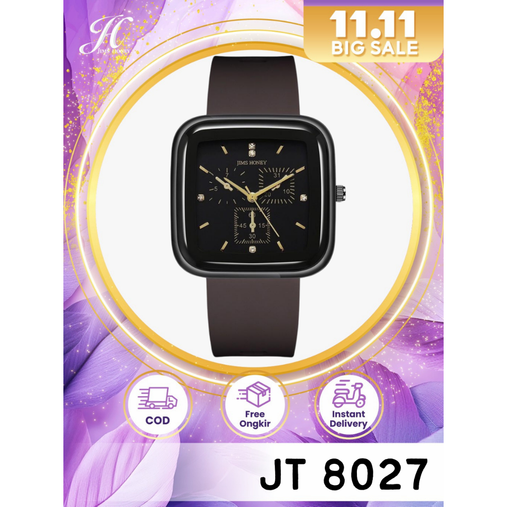 JIMS HONE JT 8027 Jam Tangan Unisex Korea Murah Kekinian Elegan