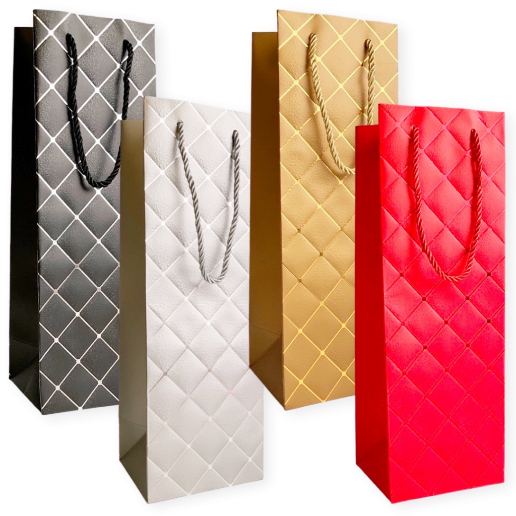 

W! Accessories Kantong Kertas / Paper Bag Botol Wine Klasik 35x12x10cm 70200500