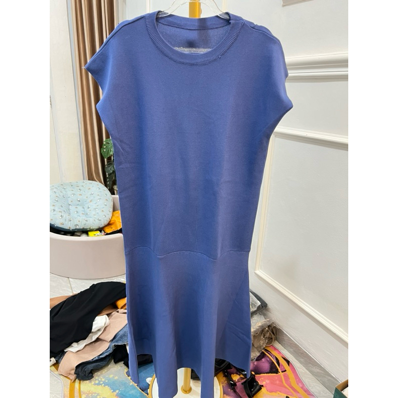 (THRIFT & PREOVED) DRESS BLUE MERMAID KNIT