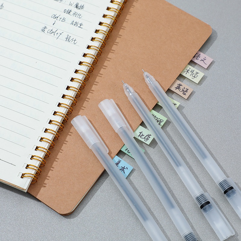 

Pulpen Gel Transparan Frosted 0.5mm,, Alat Tulis Studi, Tinta Gel Cair Pena Transparant Pen Gel