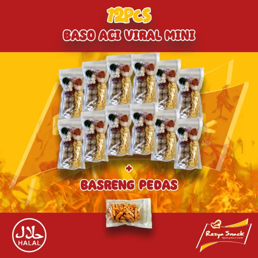 

12PCS BASO ACI VIRAL + BASRENG PEDAS