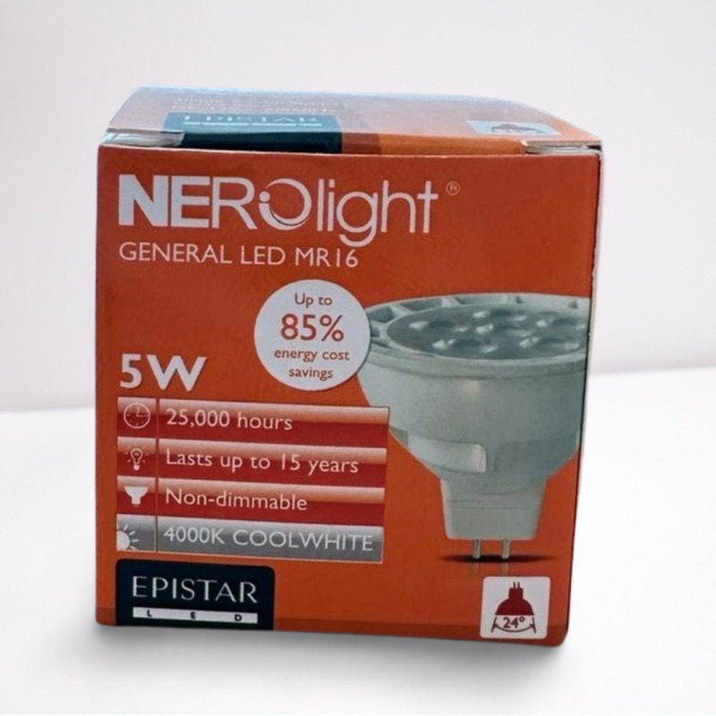 NEROlight General LED MR16 5W DC 12V 4000K Coolwhite