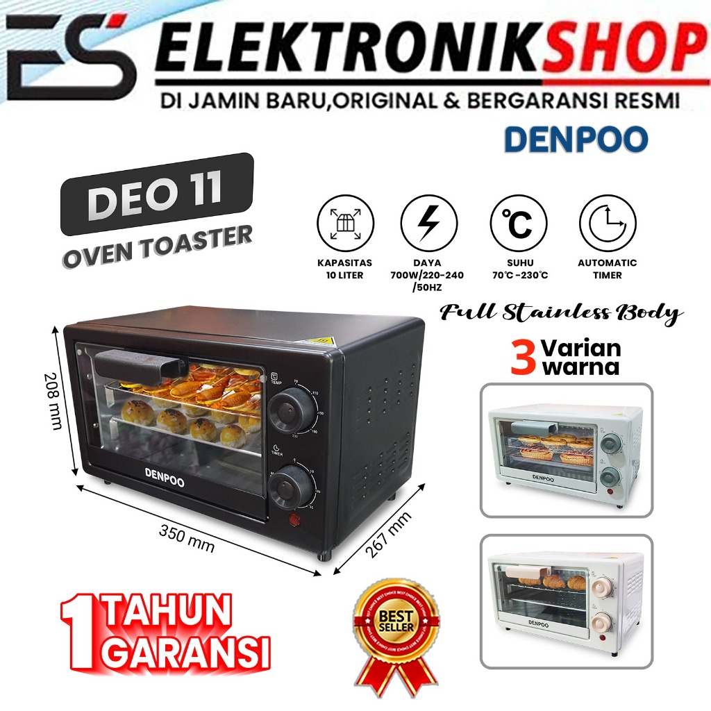 OVEN LISTRIK DENPOO DEO 11 ( 9 LITER )