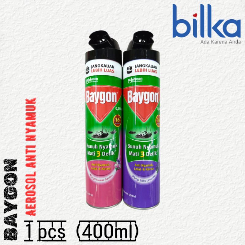 BAYGON Anti Nyamuk & Kecoa Aerosol 400ml