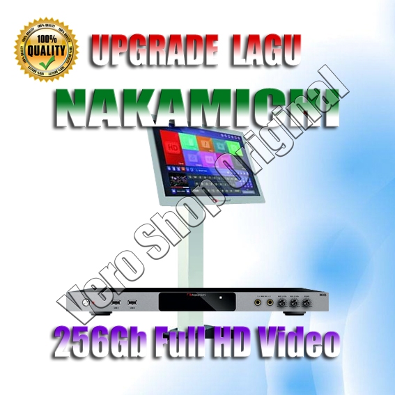 Mesin Nakamichi Player Untuk Upgrade Lagu 256Gb Isi 1.400 Mp4 HD Karaoke Mandarin Terbaru 2024