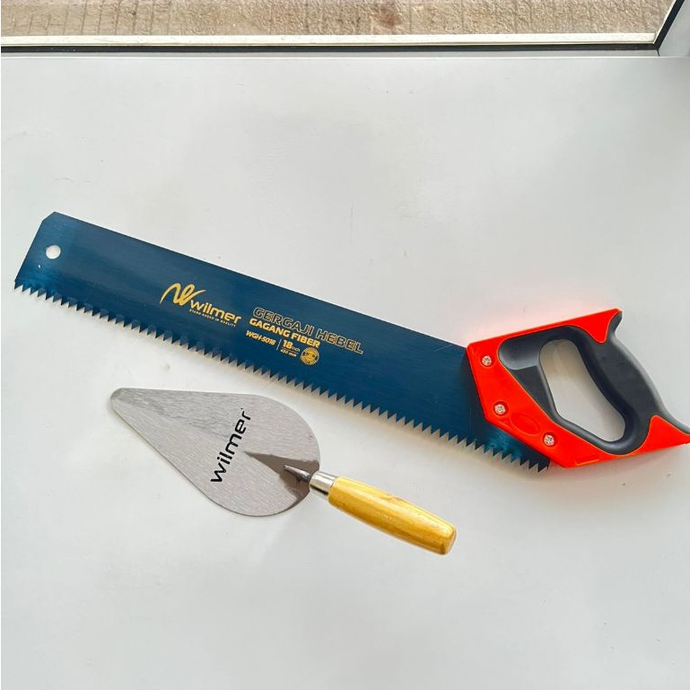 Gergaji Bata Ringan 18" / Graji Hebel / Batako + Sendok semen