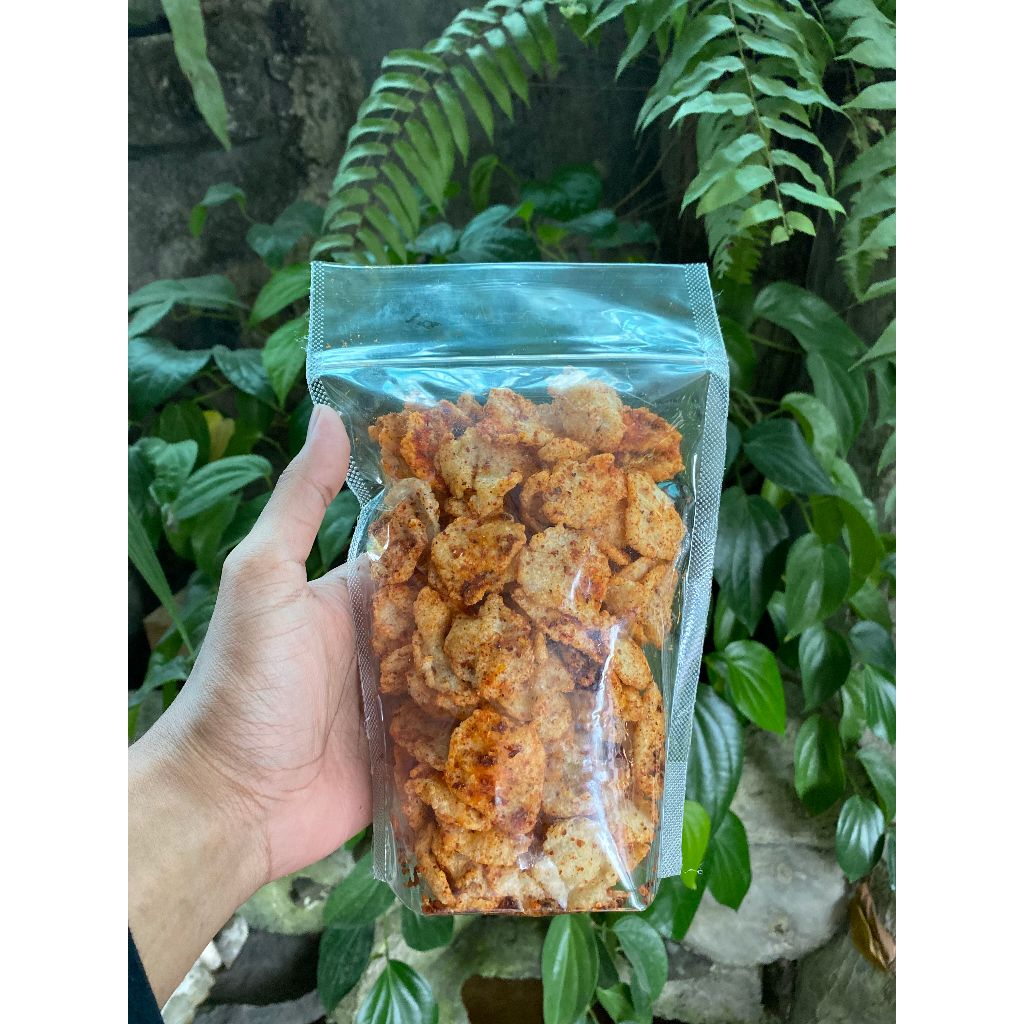 

(SIMBI Pedas) Telo Crunch 250g / dengan bubu rempah yang melimpah sangat cocok dijadikan lauk tambahan dengan nasi panas