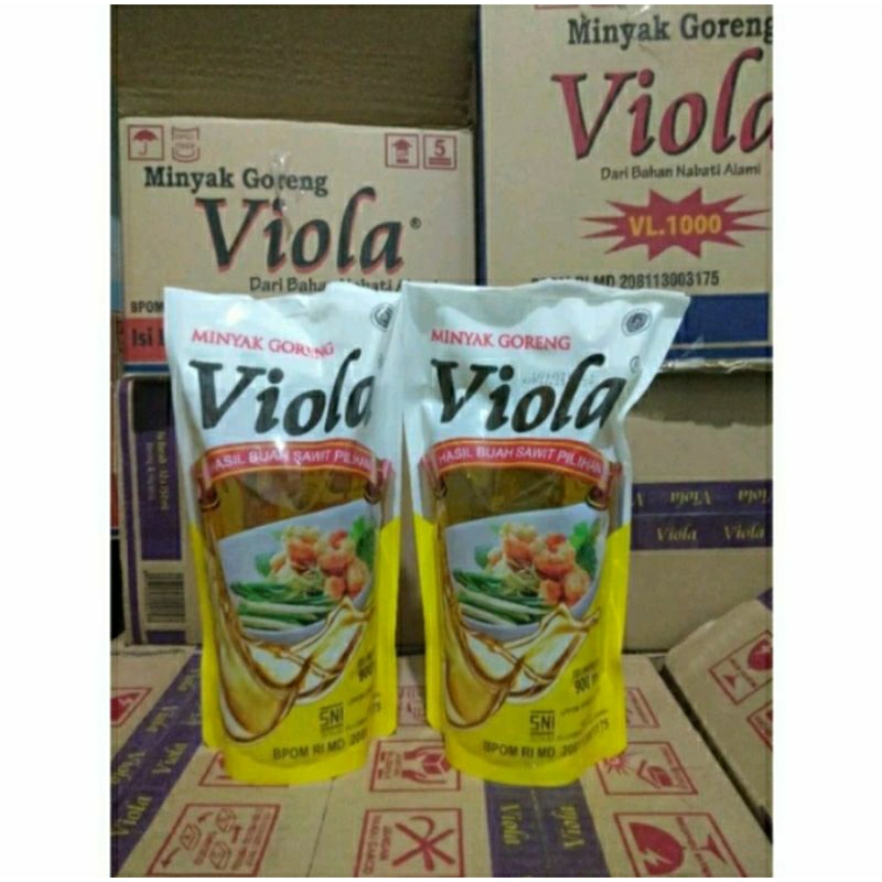 

Minyak goreng viola 900 ml pouch 6 pcs