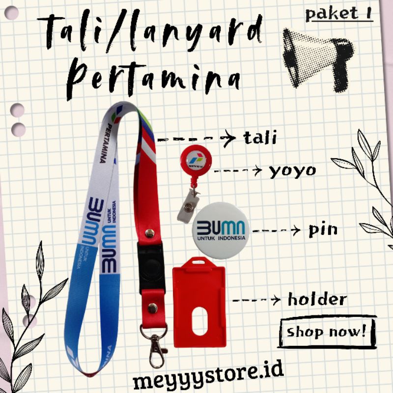 

Tali Id Card / Lanyard Pertamina BUMN [Merah-Biru] Termurahhh!! Ready Stok!!!