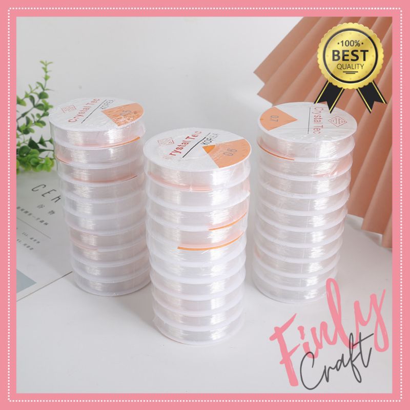 

1 ROLL SENAR ELASTIS TALI SENAR ELASTIS TALI ELASTIS CRYSTAL TEC CRYSTALINE