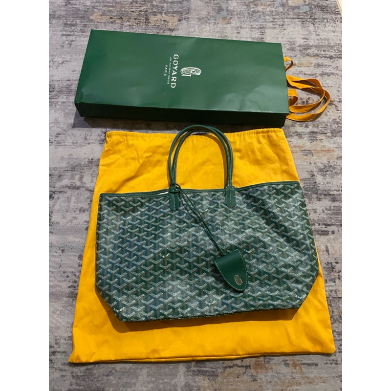 goyard saint louis pm green ex luxco