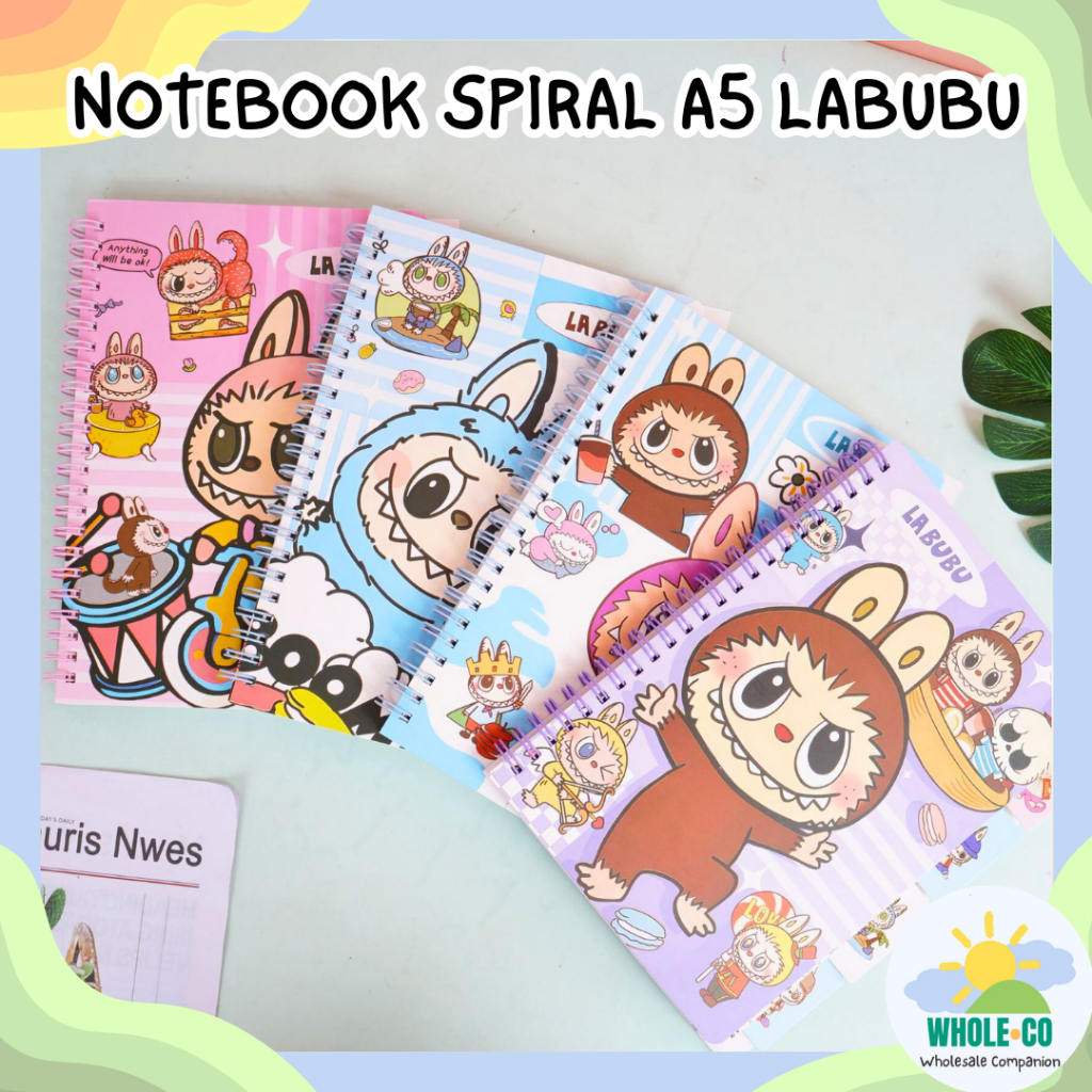 

Notebook Spiral Labubu A5 Premium Pastel Karakter The Monster Aesthetic Korea Lucu Unik Imut Termutah Grosir COD