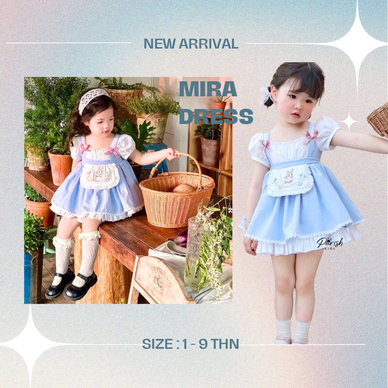 Mira Fairy Blue Dress/ Dress Anak Karakter Lucu Kekinian