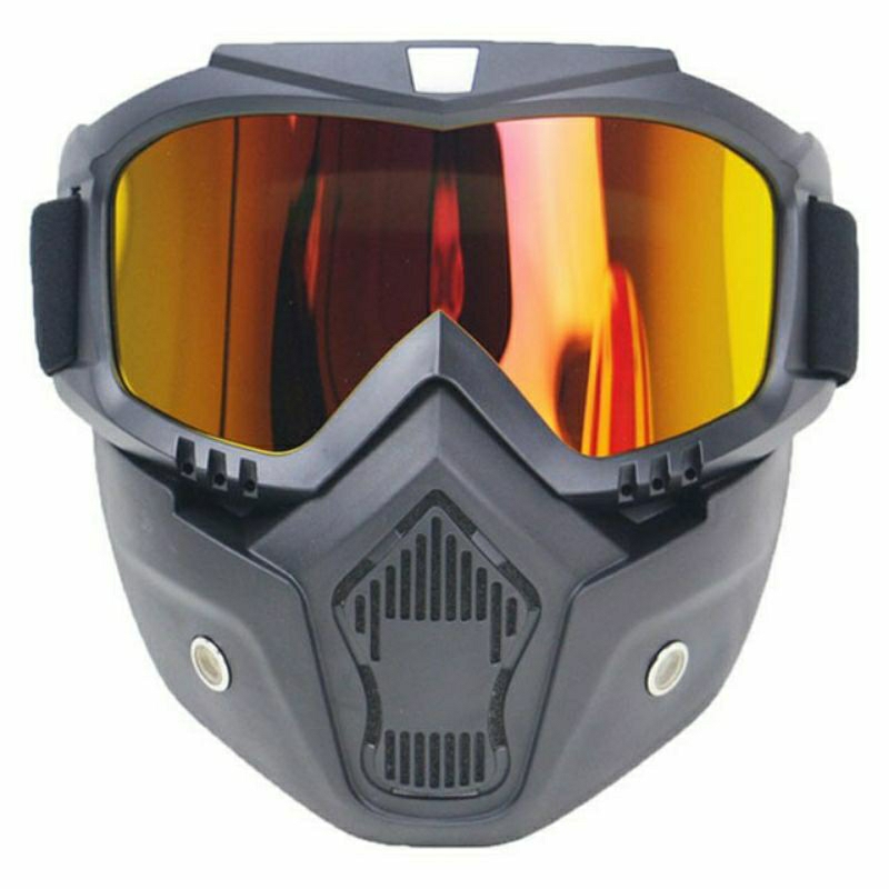DISKON ORIGINAL TAFFSPORT BOLLFO KACAMATA MOTOR CROSS GM RETRO ANTI GLARE WINDPROOF