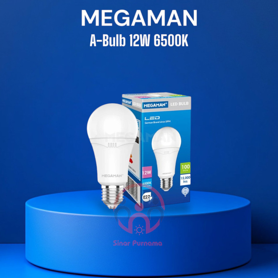 Lampu Bohlam LED 12W Megaman A-Bulb 12W YTA60Z2 6500K (PUTIH)