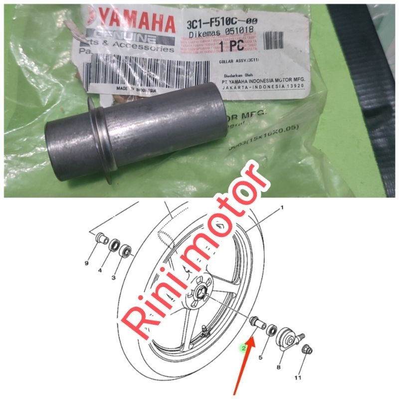 bosh bos roda depan velg depan vixion old original