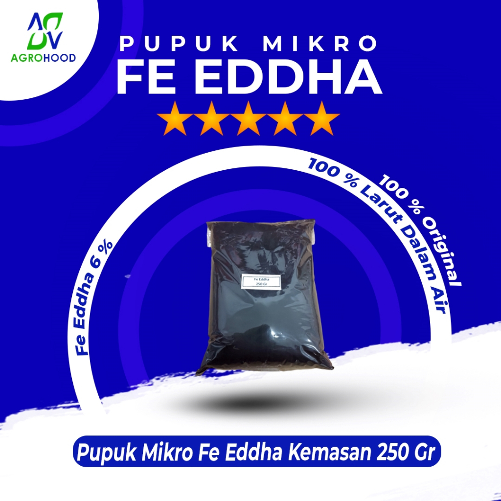Pupuk Mikro Fe Eddha 6% Kemasan 250 Gram