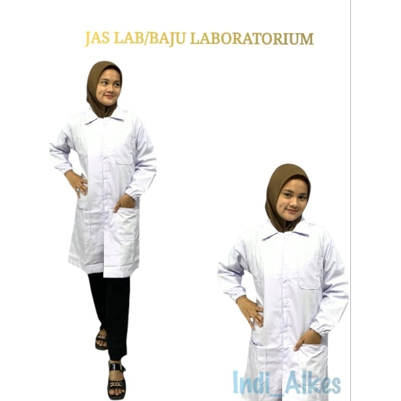 Baju Laboratorium Lengan Karet/Jas Laboratorium/Jas Praktikum