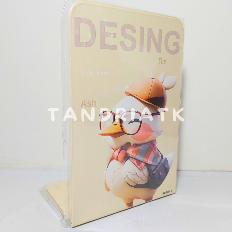 

[FREE DUS] 1 Set Isi 2 Pcs Book End Stand/ Sandaran Penyangga Buku Bebek 3741 Sanrio capybara