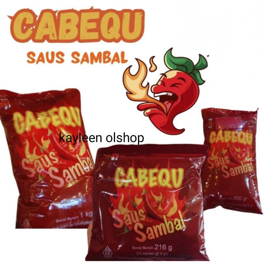 

Saos sambel CABEQU isi 24 sachet@9gram