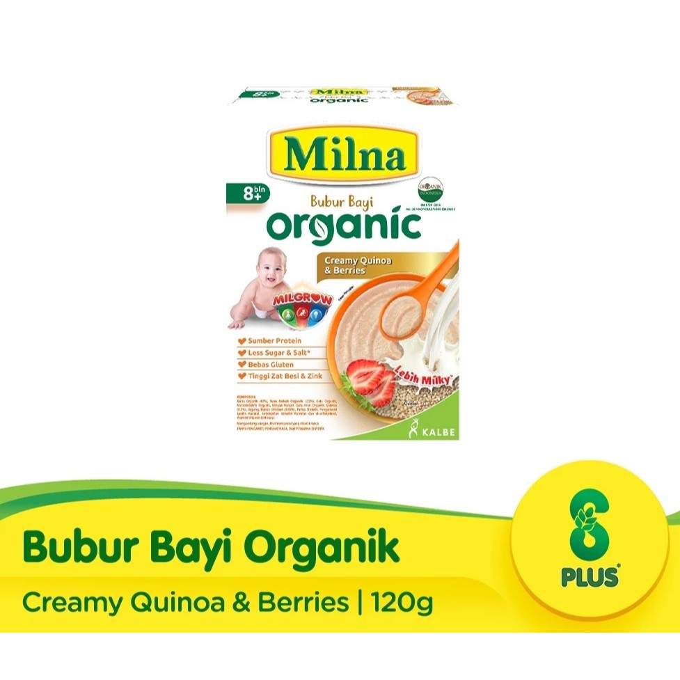 

milna bubur organik 6+ 8+ 120gr
