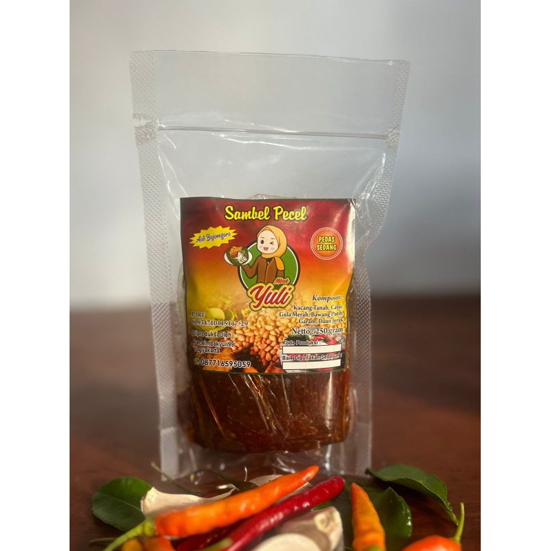 

Sambel Pecel mbak Yuli kemassn pouch 250gr( Pedas Sedang)