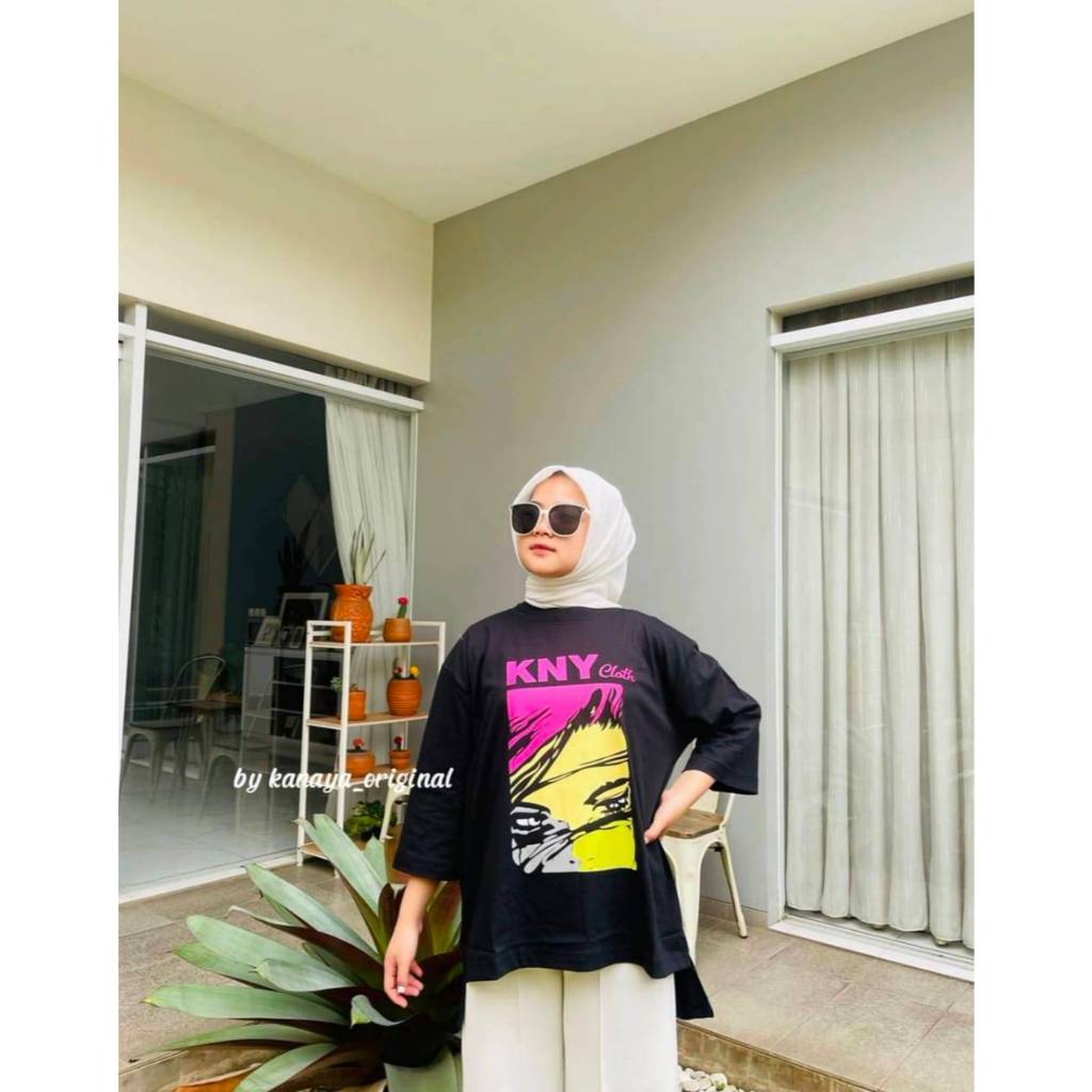 Atasan Kanaya Original Bahan Kaos Combat Atasan Tunik Korean Style Atasan Tunik Remaja