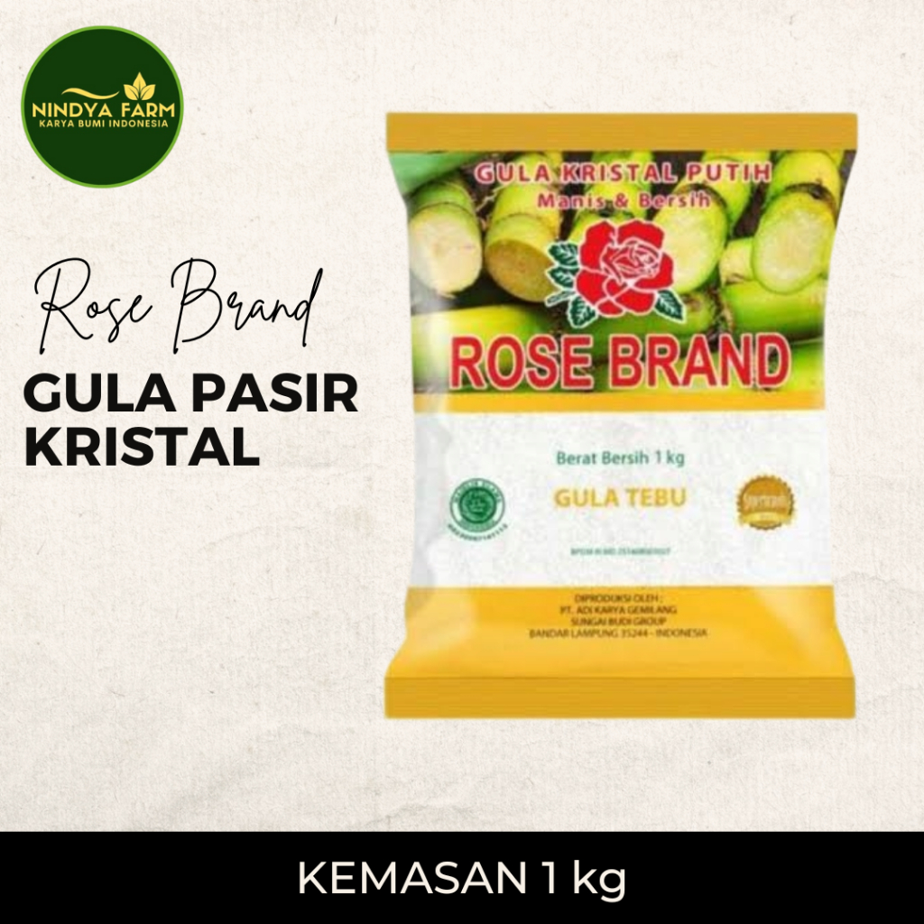 

Gula Pasir Kristal Rose Brand 1 Kg