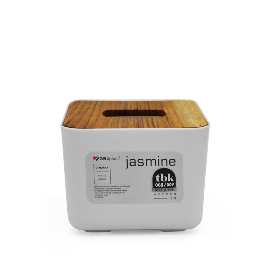 Kotak Tisu Kayu Minimalis Box Tempat Tissue GBU PLAST JASMINE TBK-009
