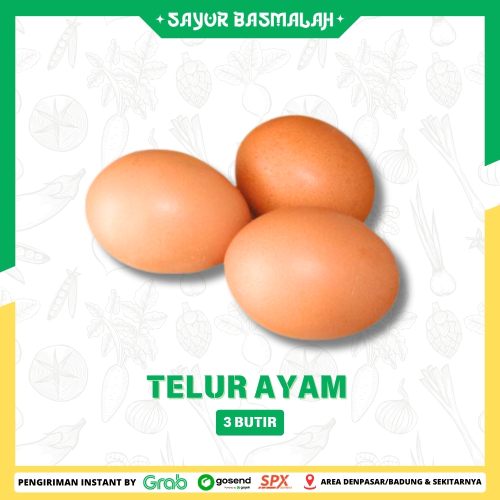 

Telur Ayam 3 Butir - Sayur Basmalah