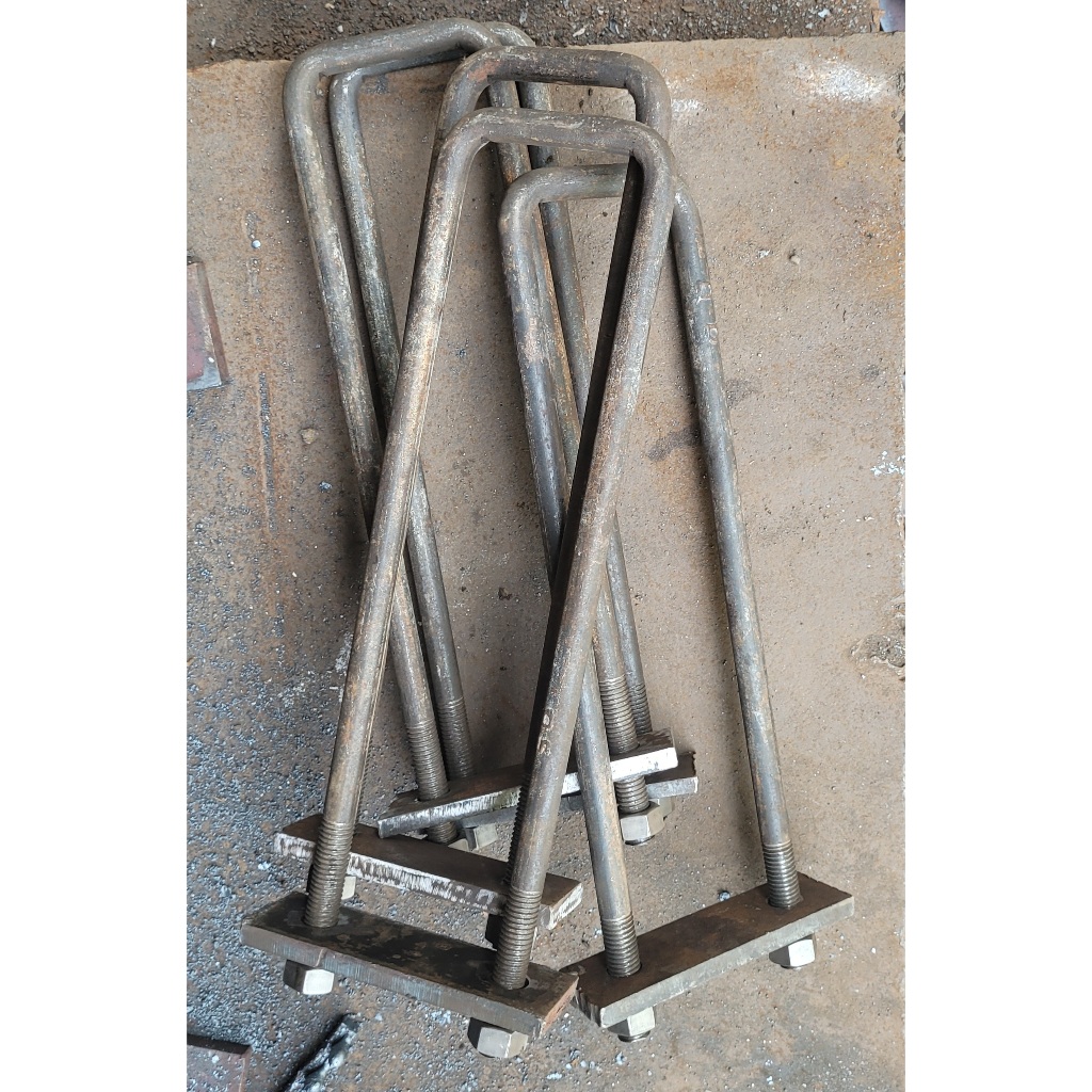 U Bolt Square / Strok / Behel Per Truk Fuso Hino / Uk M16 x 10 x 35 cm